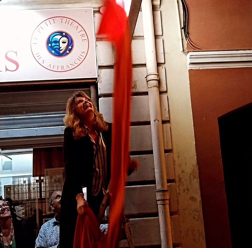 Inauguration de l'enseigne du Petit Théâtre des Affranchis